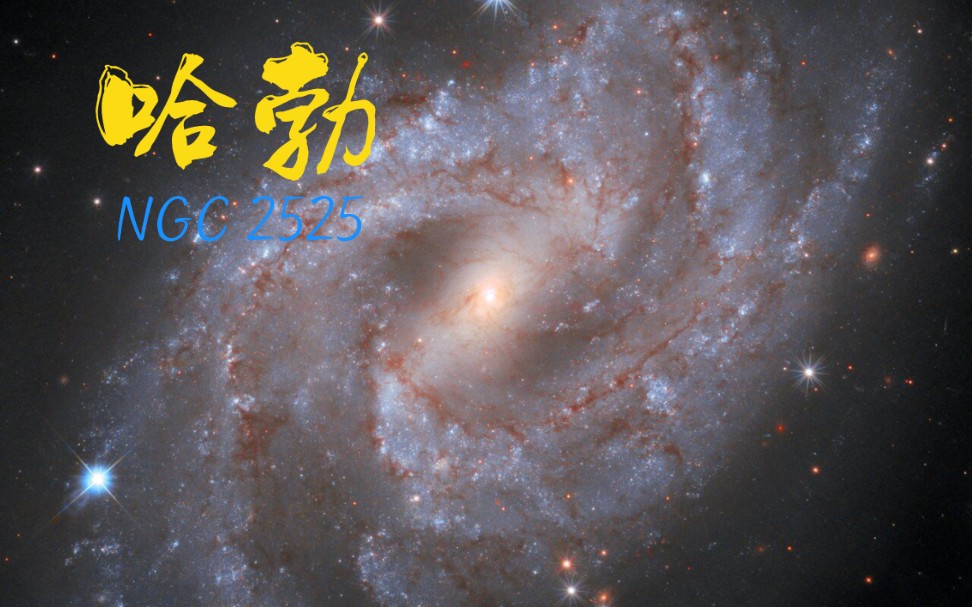 天文科普音乐风光美图哈勃大片NGC 2525哔哩哔哩bilibili