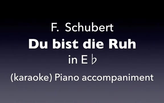 [图]Schubert-Du bist die Ruh-钢琴Eb