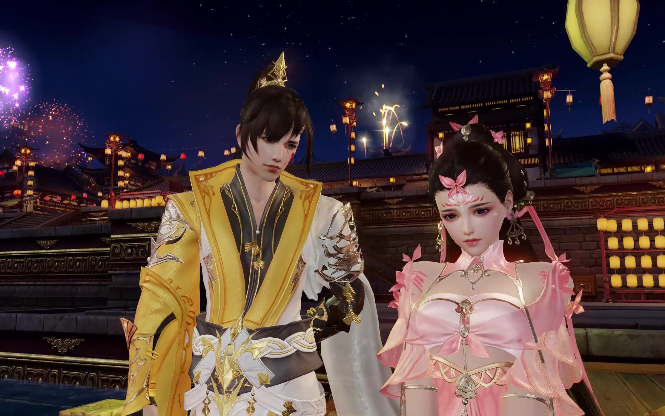 【剑网三】花灯游(藏秀 鹤梦校服)