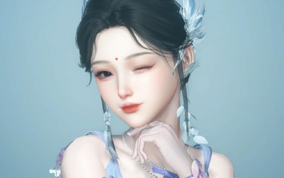 "粉面桃花两靥红,嫣然一笑醉春风" | 逆水寒