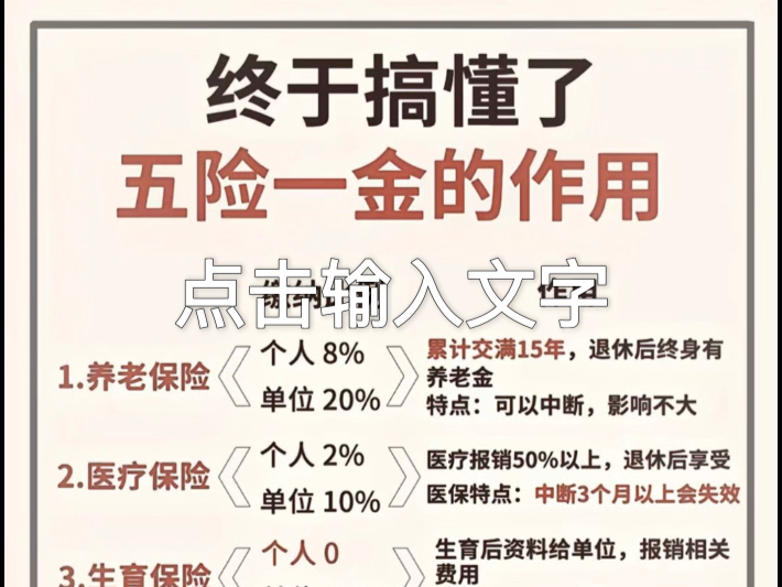 交了这么多年社保医保还有公积金,你们了解它们的作用吗?一张表格带你了解五险一金的作用,各地比例可能有差异,只做参考,具体以当地官方公布数据...