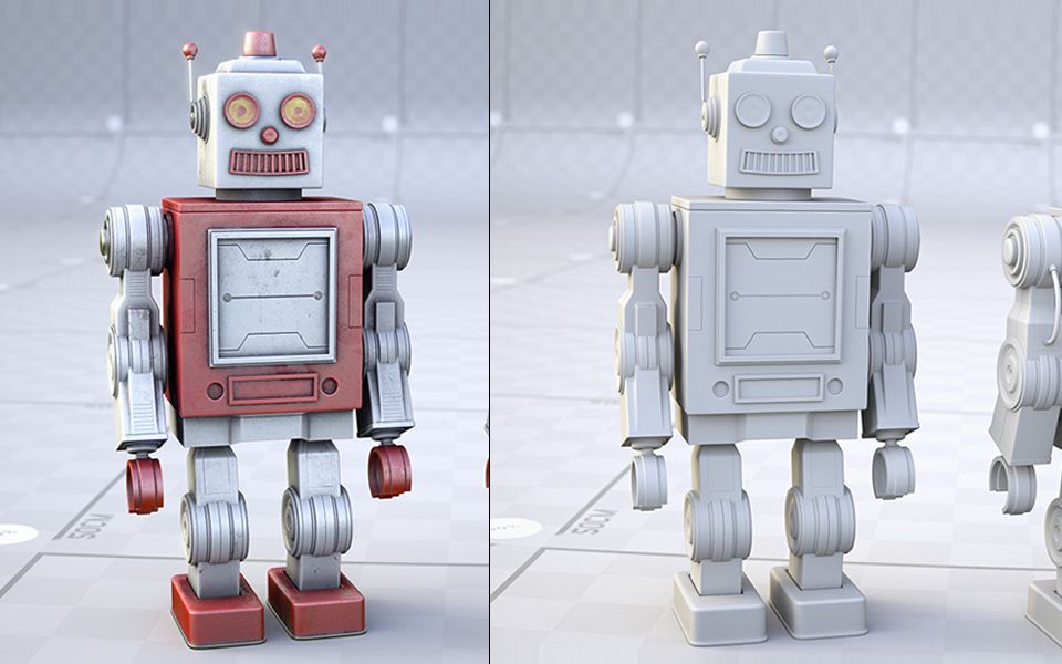 【3dmax建模】适合新手制作的简单机器人建模,快速建模技巧,3dmax