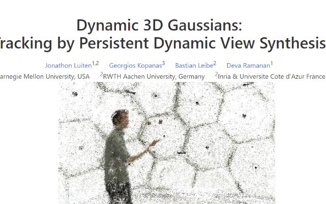 [NeRF进展] CMU,亚琛工业大学,Inria提出动态3D高斯方法,将3D Gaussian Splatting扩展到动态场景,灵活支持多种下游应用哔哩哔哩bilibili