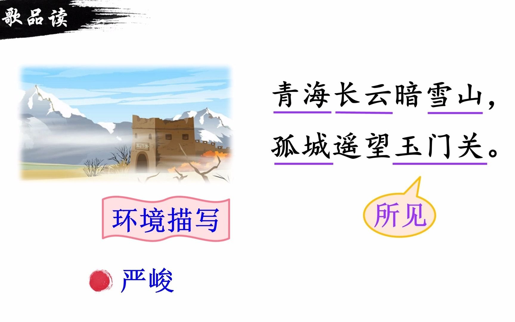 《从军行》古诗学习,古诗的节奏停顿很重要,请你来划分节奏哔哩哔哩bilibili