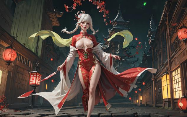 【ai绘画】绝美酆都-全身大图:作者本人为最喜欢的系