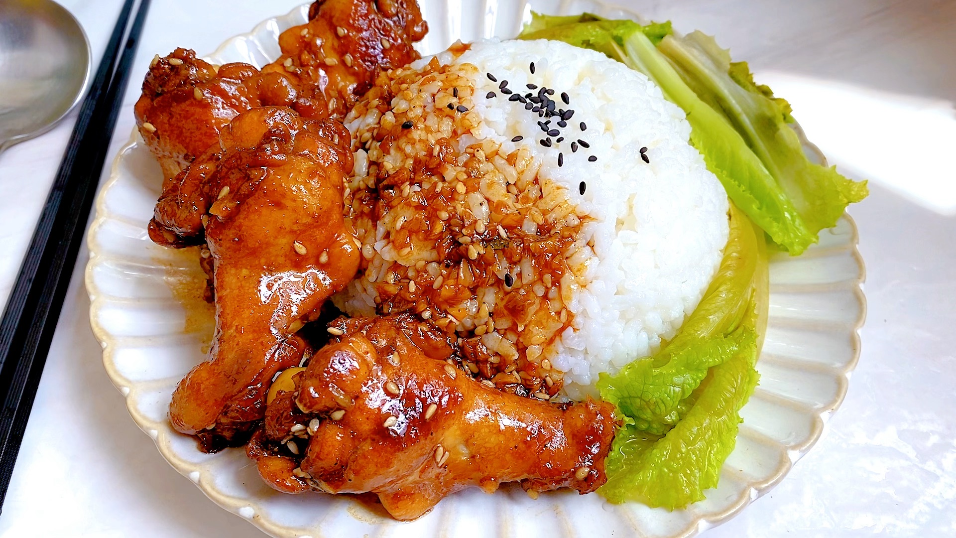 在家轻松做出餐厅味道的照烧鸡翅根简单无难度鲜嫩入味汤汁泡饭绝了