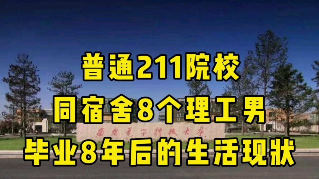 普通211院校的8个理工男,毕业8年后的生活现状哔哩哔哩bilibili