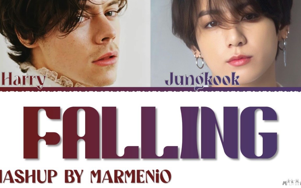 harry styles & jungkook "falling" mashup lyrics (earphones