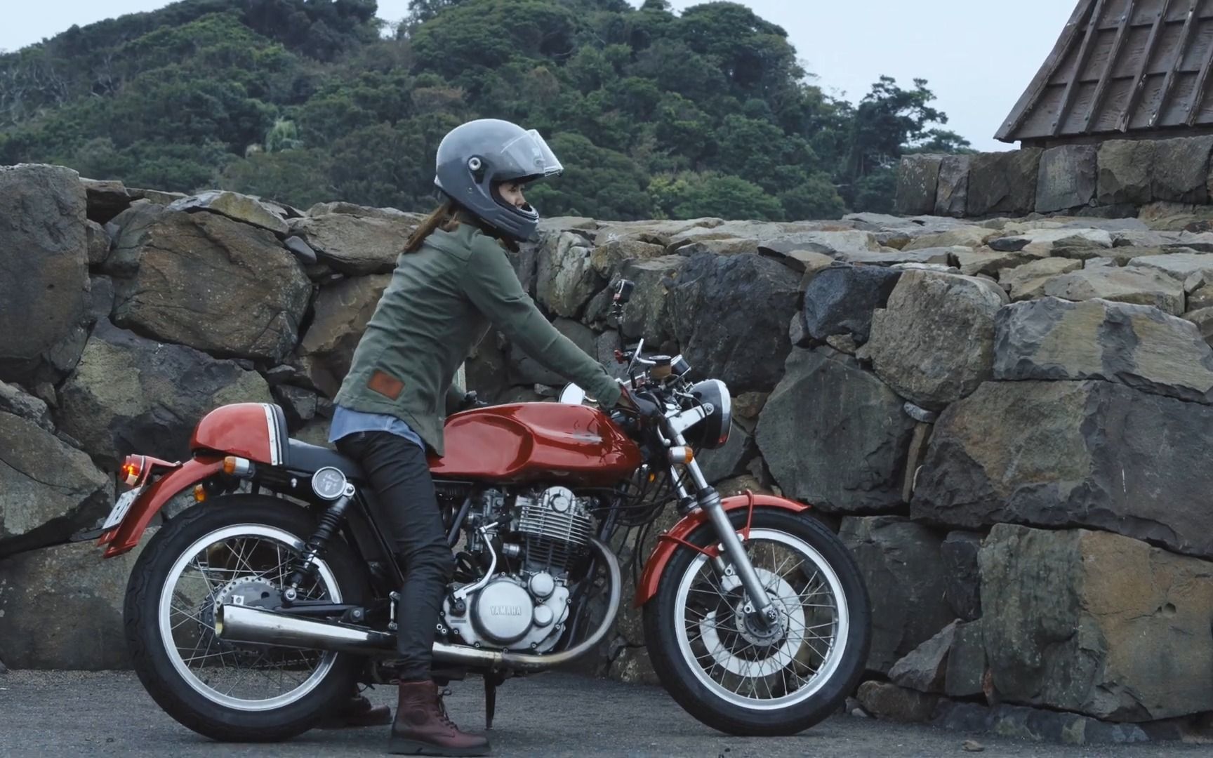 日本小姐姐的九州之旅 雅马哈sr500