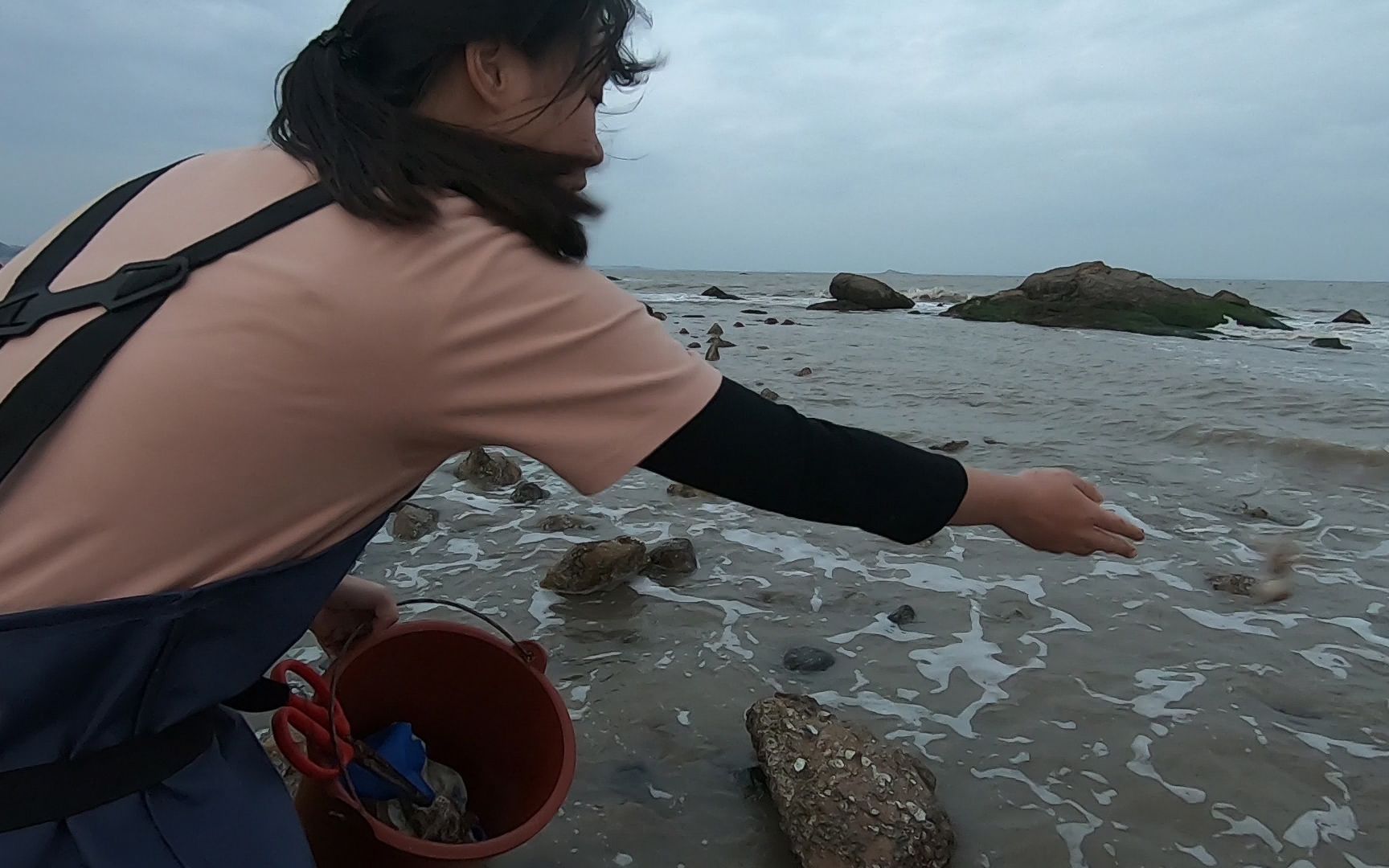 皮皮这次赶海赚到了,刚放走一窝小章鱼,就碰到一条三四斤的大货