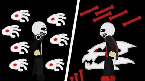 Insanity sans vs horror sans(batalha de insanos)