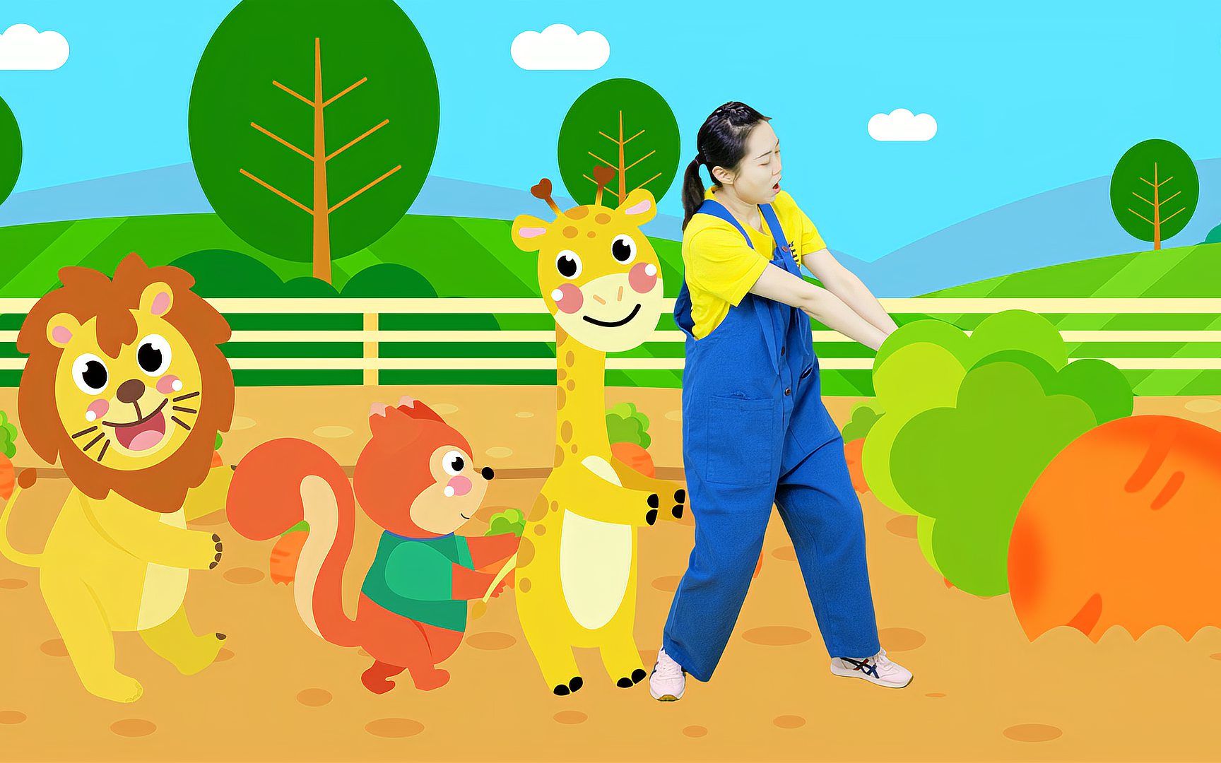 萝卜拔不动怎么办?小鹿姐姐儿童益智早教儿歌动画片