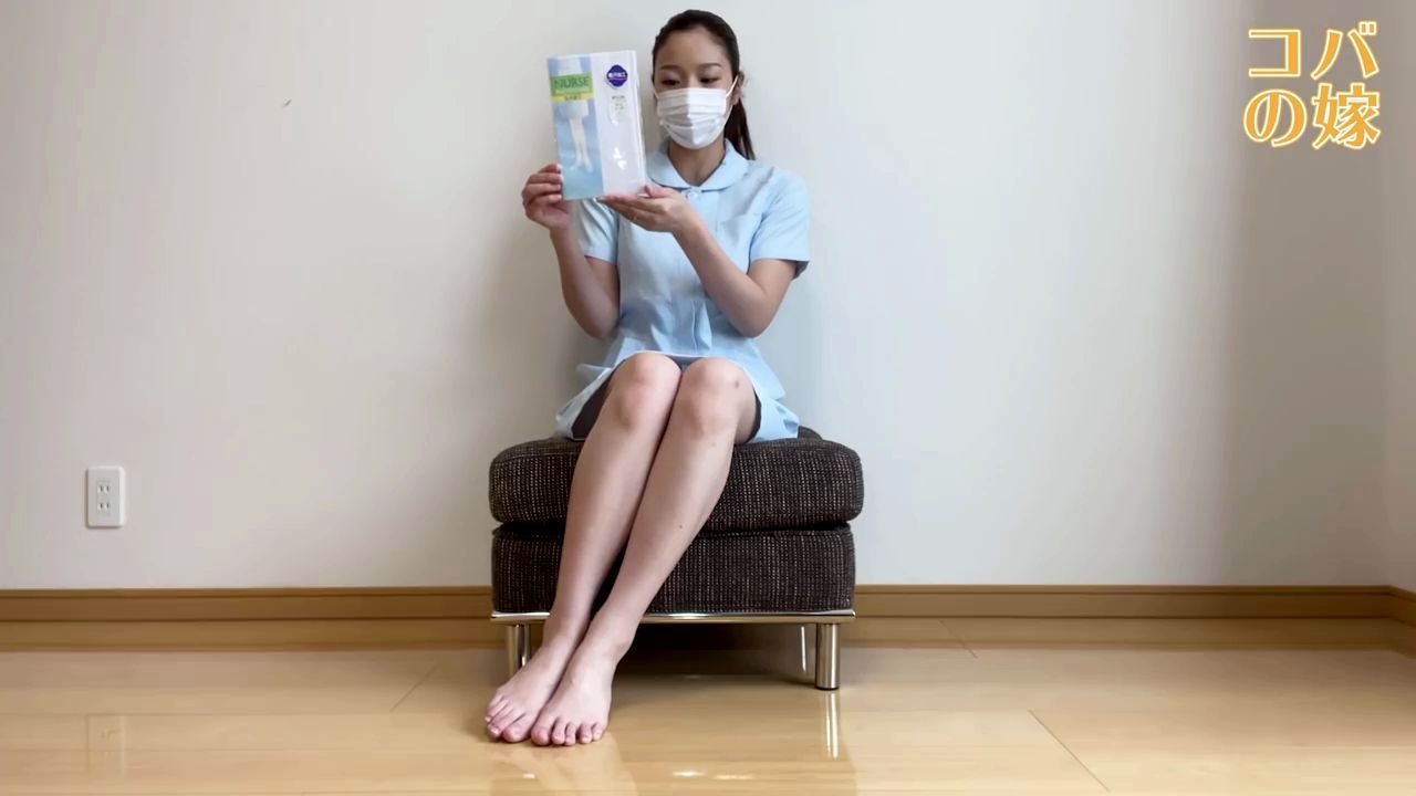 护士用的白长筒袜79神户生丝