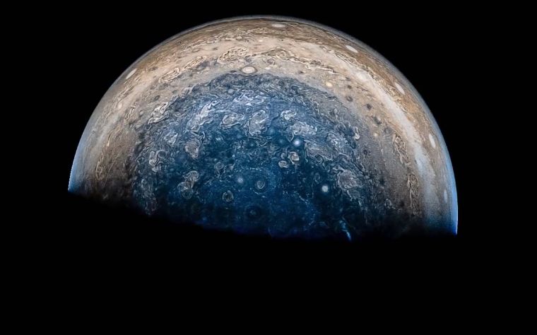 nasa木星朱诺号拍摄的木星