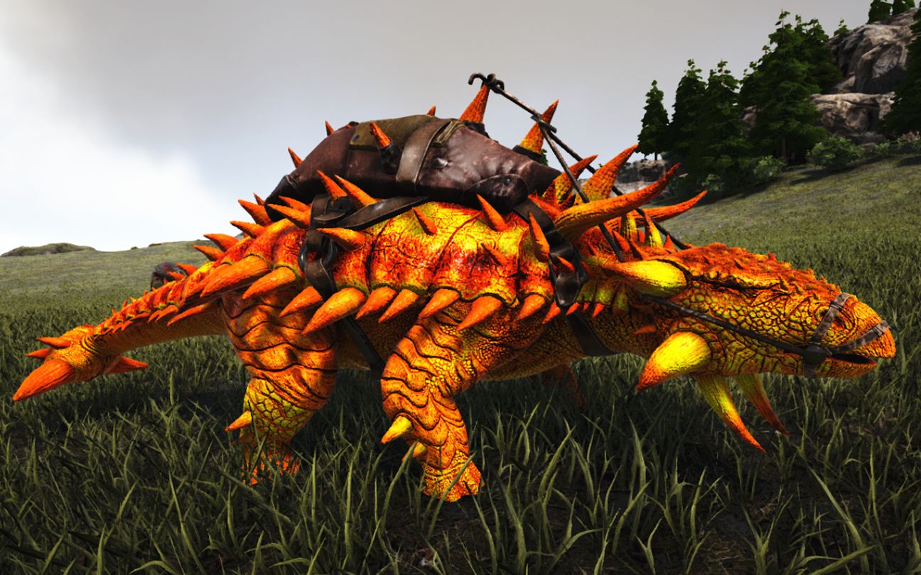 方舟生存进化来世 16 孵化黄金甲龙威力强得惊人_哔