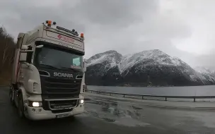 Download Video: 「POV」雪山&隧道~在哈当厄尔高原上驾驶斯堪尼亚 | Scania R560 V8 #648