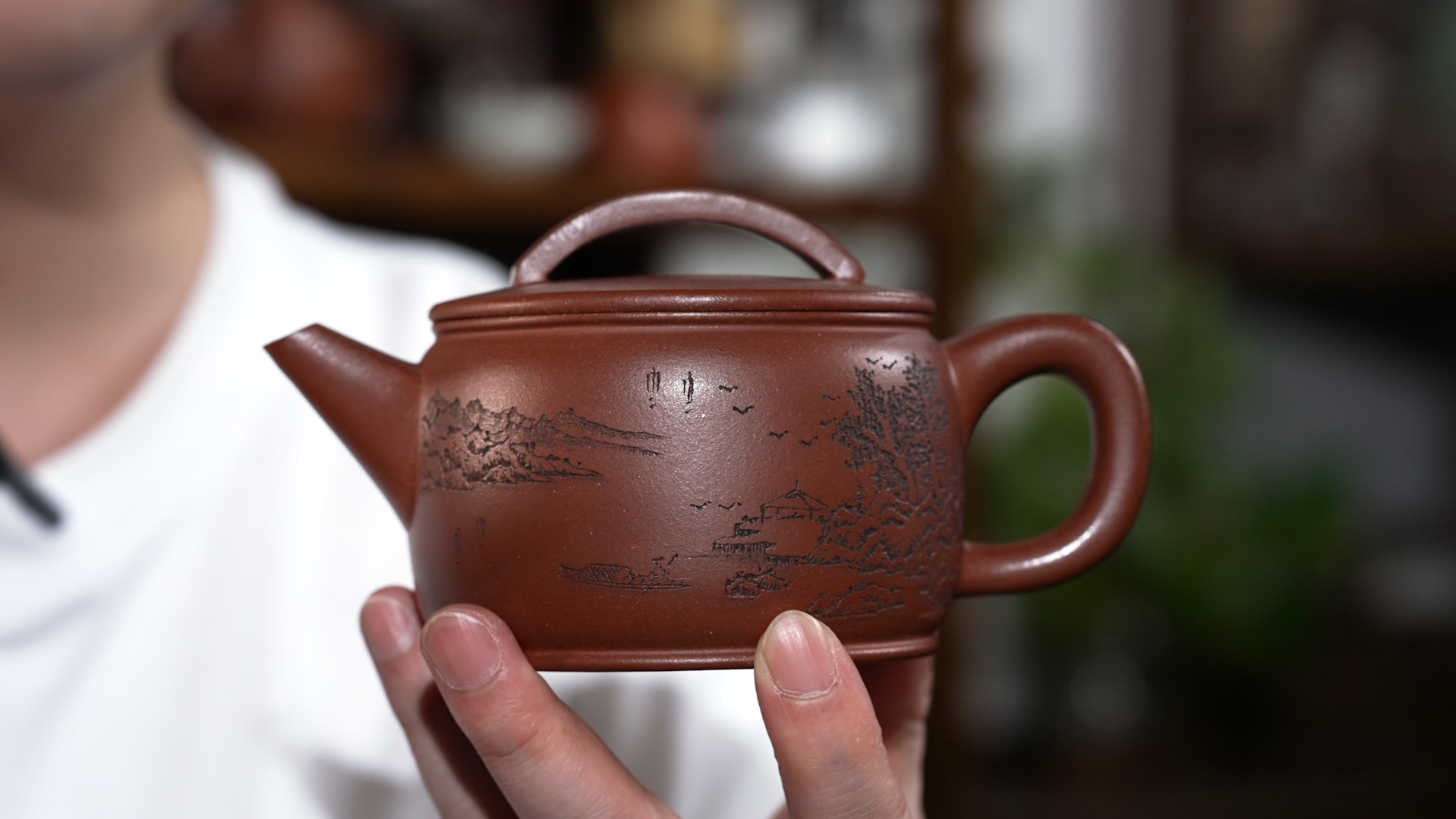 黄龙山优质原矿底槽青泥料汉瓦壶,正宗全手工制作紫砂壶茶器文玩收藏