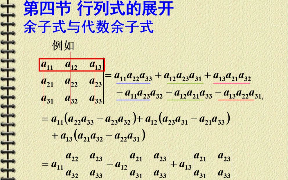 春春老师讲线性代数3.1行列式的展开哔哩哔哩bilibili