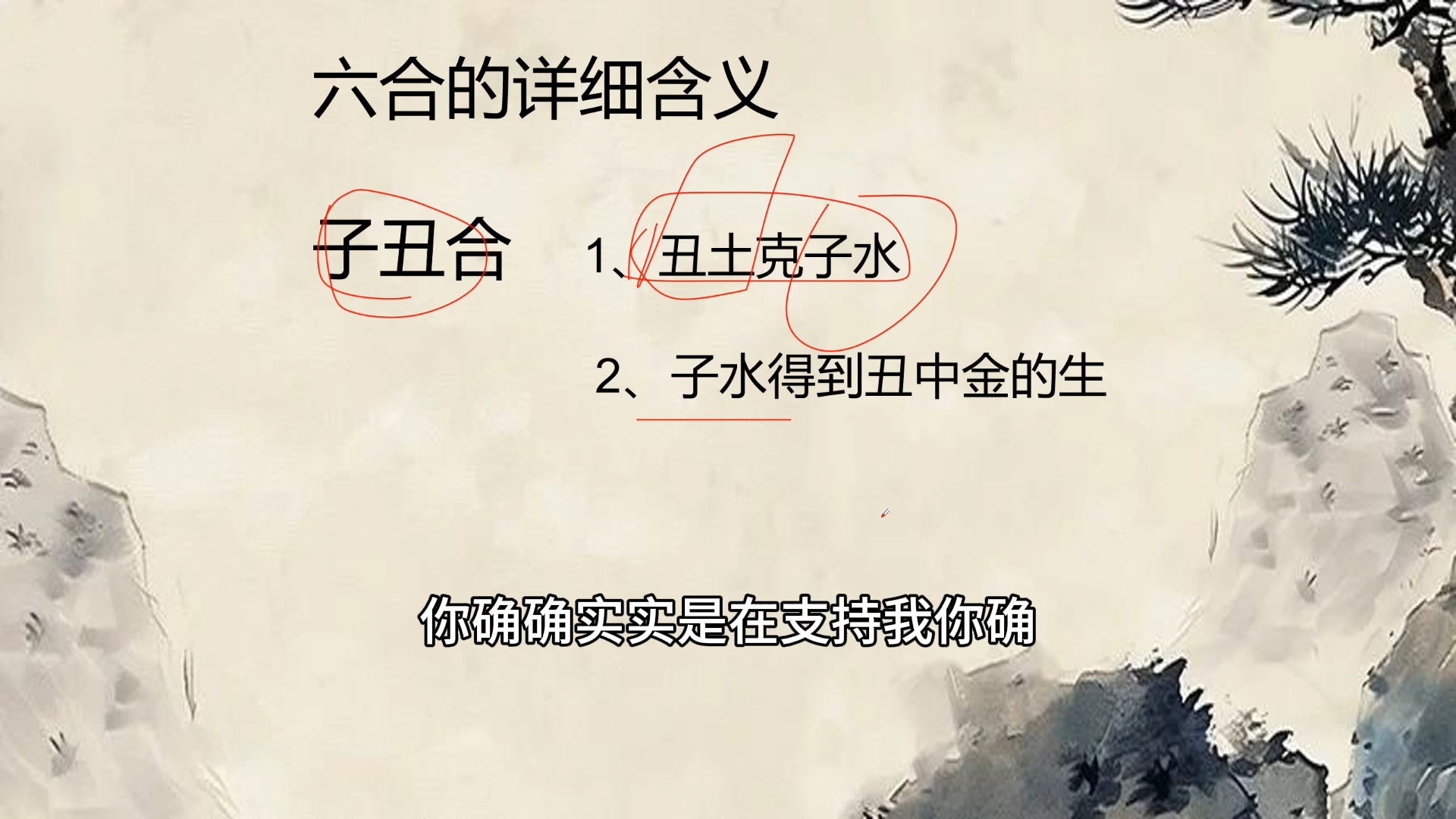 六合详解之子丑合
