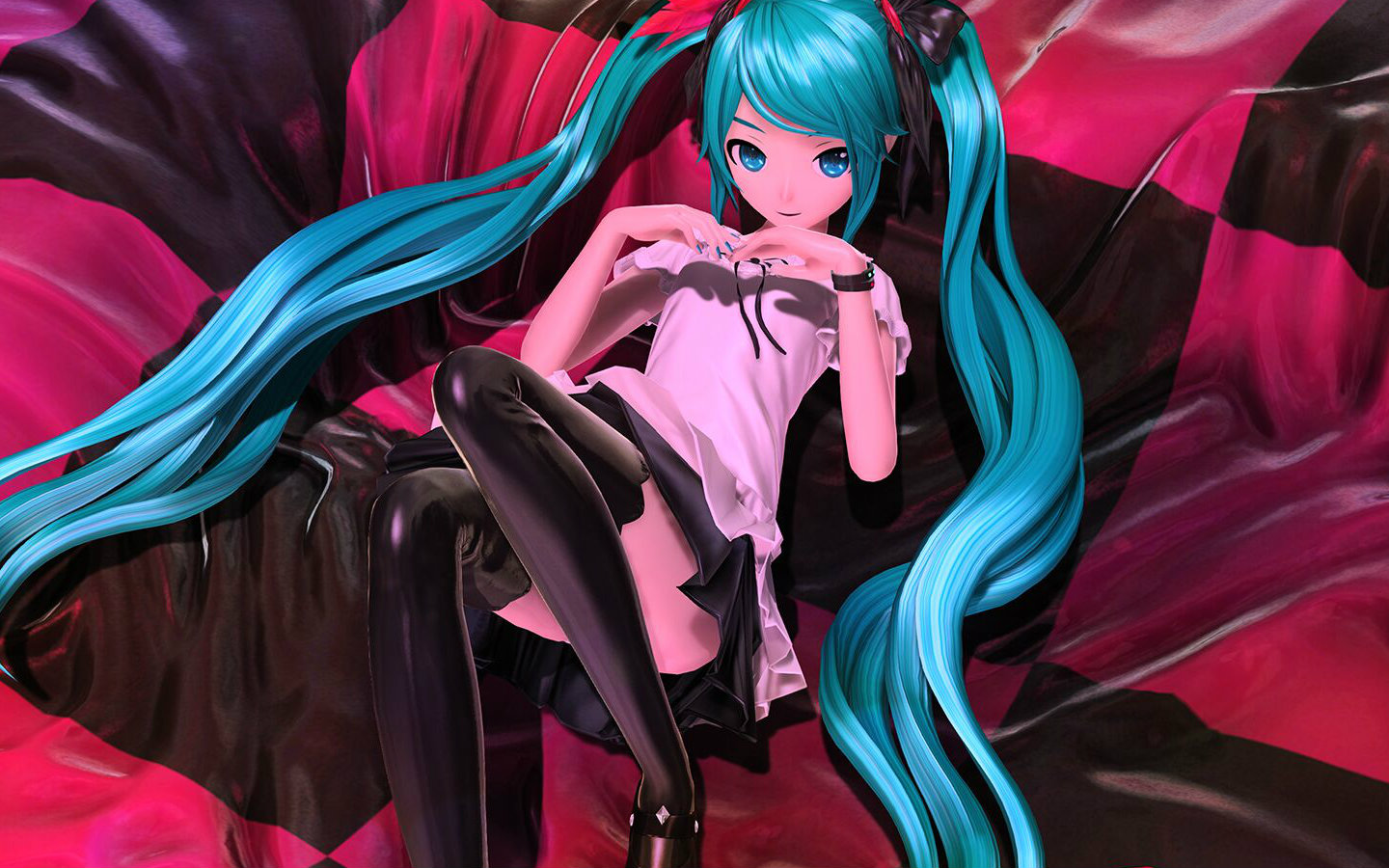 【pda ft】world is mine【初音ミク:奶油泡芙】poi~_哔哩哔哩 (゜-゜