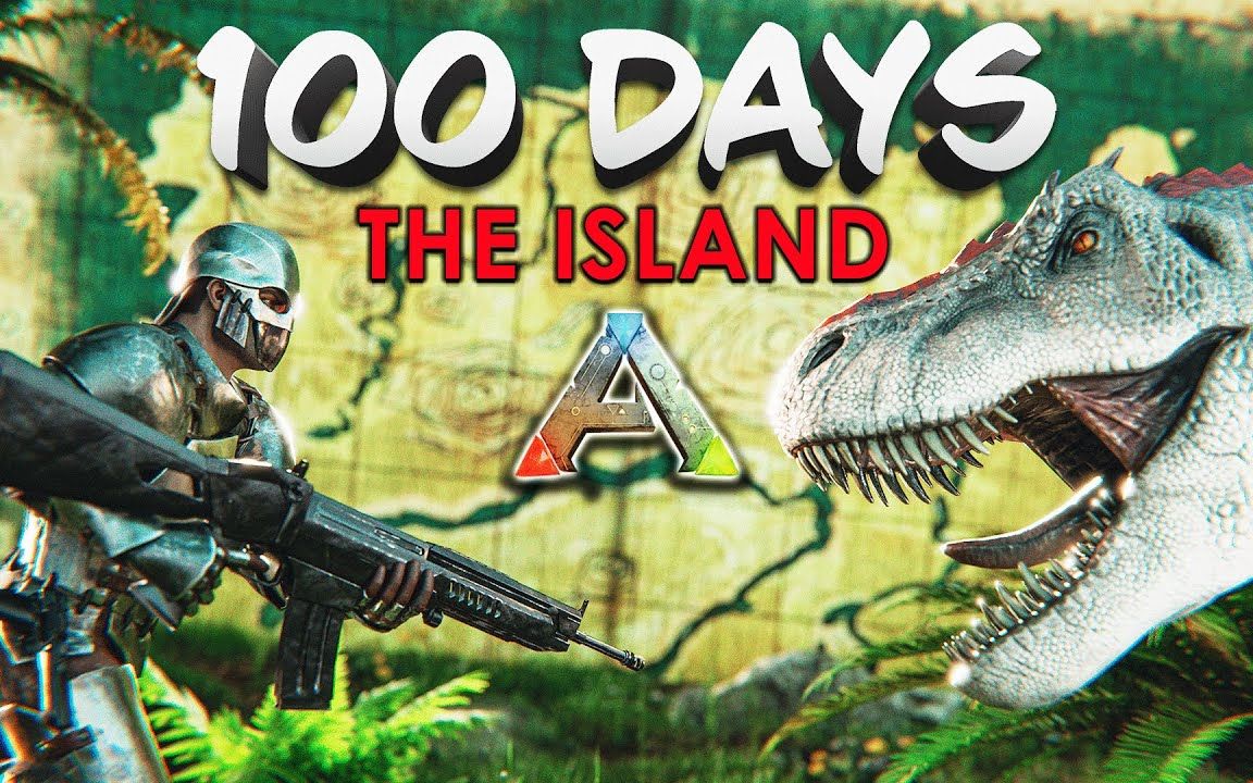 【方舟生存进化】萌新在岛上存活了100天?高清游戏实况