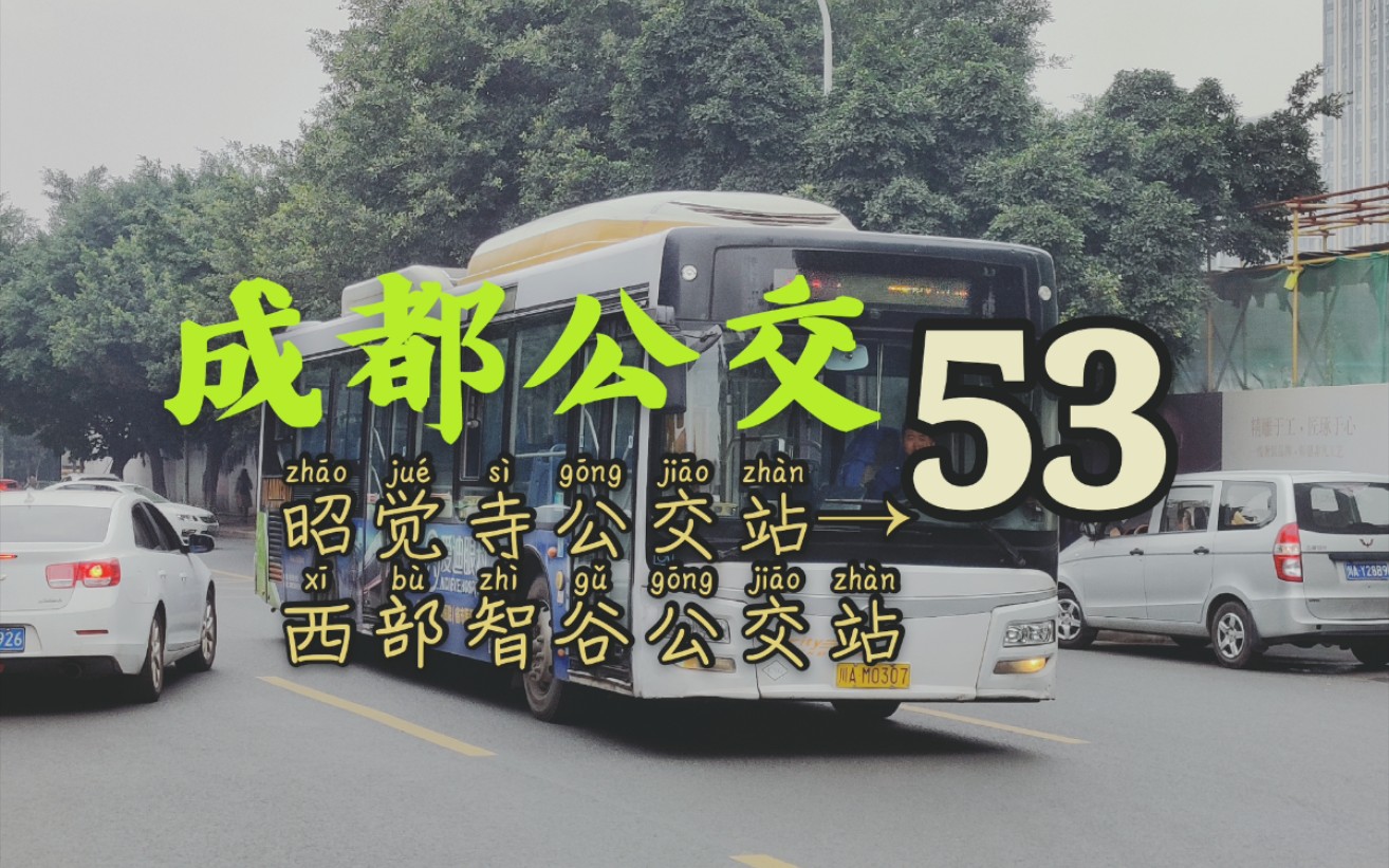 成都53路pov →西部智谷公交站