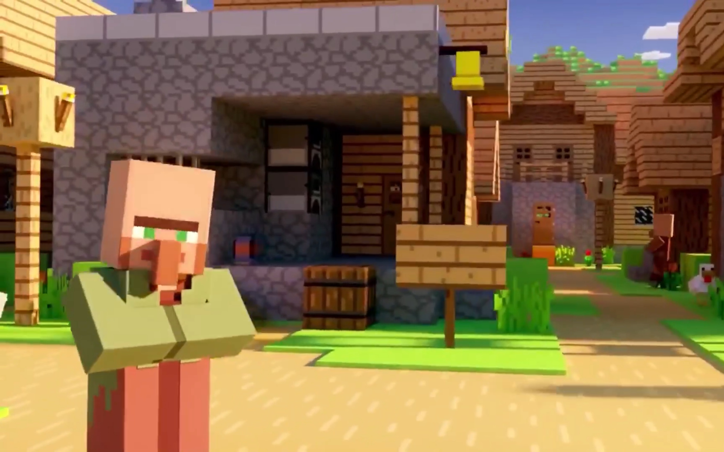 我的世界114版本更新预告片村庄和掠夺