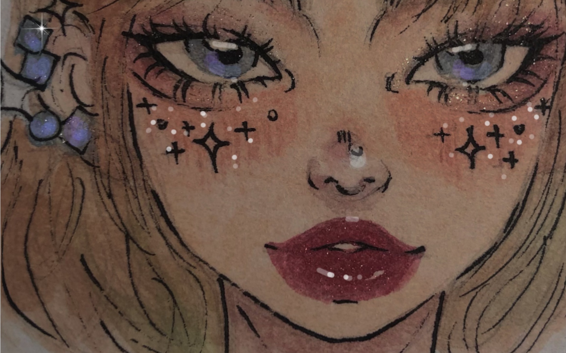 【水彩手绘】bulingbuling～狐狸眼