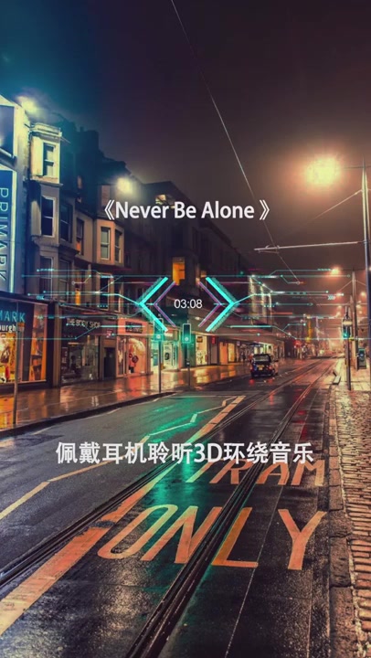 [图]3D环绕 《Never Be Alone》 电音完整版