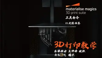 3D打印软件Magics 19使用教程_工具命令 01.建模-标签