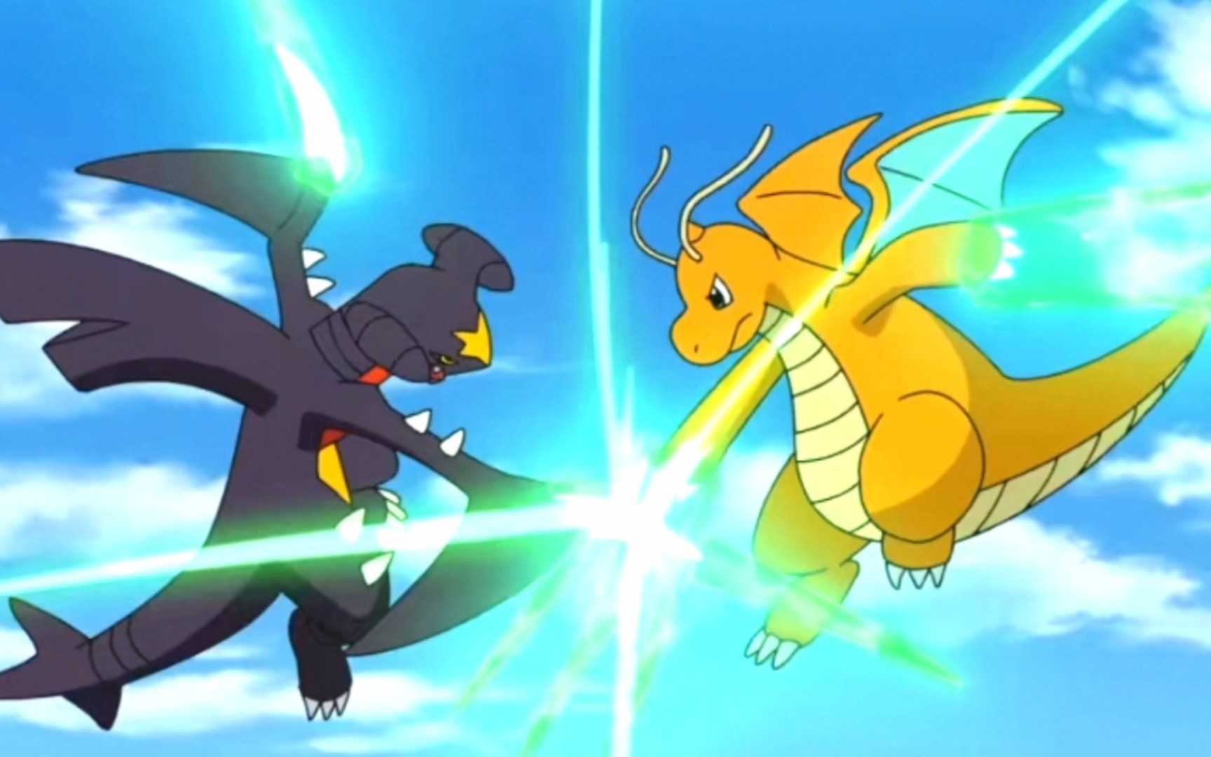 小智vs真司!第二轮!快龙对烈咬陆鲨!