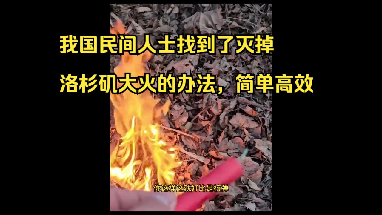 我国民间人士找到了灭掉洛杉矶大火的办法,简单高效哔哩哔哩bilibili