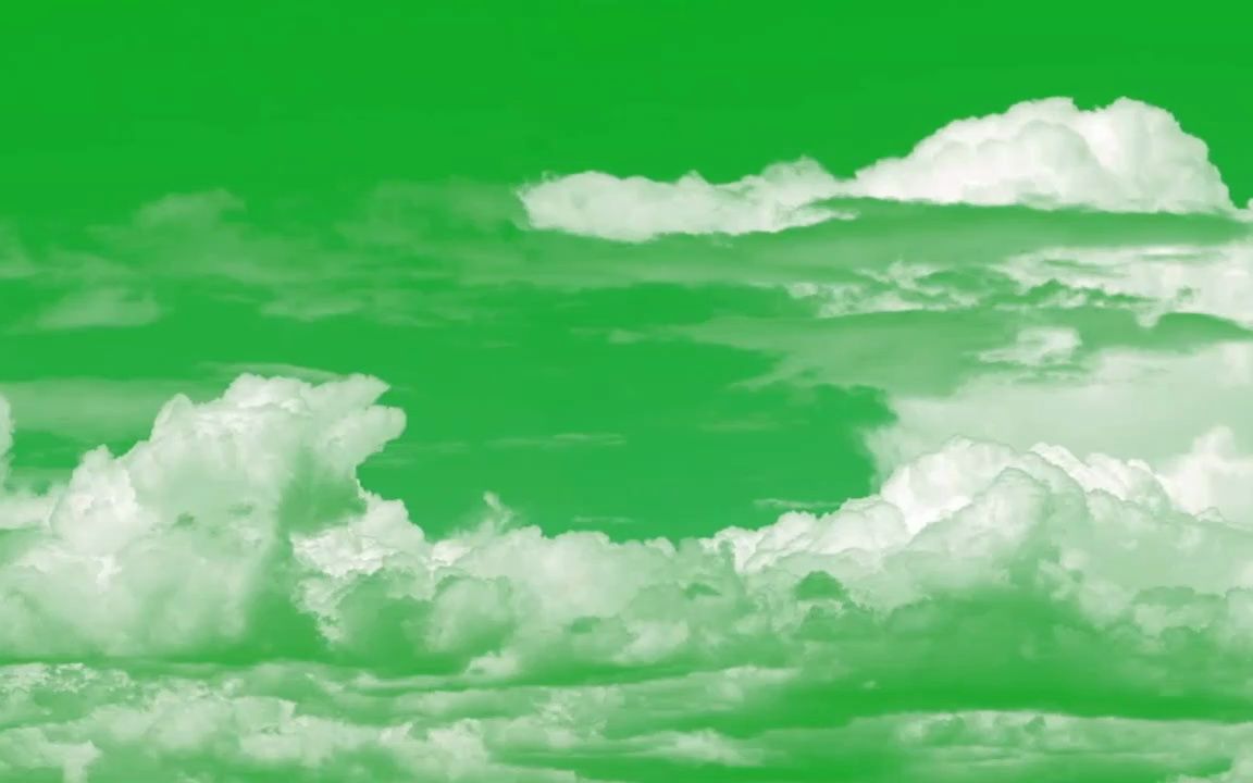 绿幕素材-云