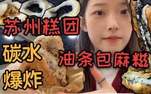 Video herunterladen: 【逛吃vlog】女生有多能吃糯米？一天胖三斤，别再说我吃不胖啦 | 油条包麻糍 | 茨毛团 | 松花团 | 双酿团 | 蛋黄酥 |