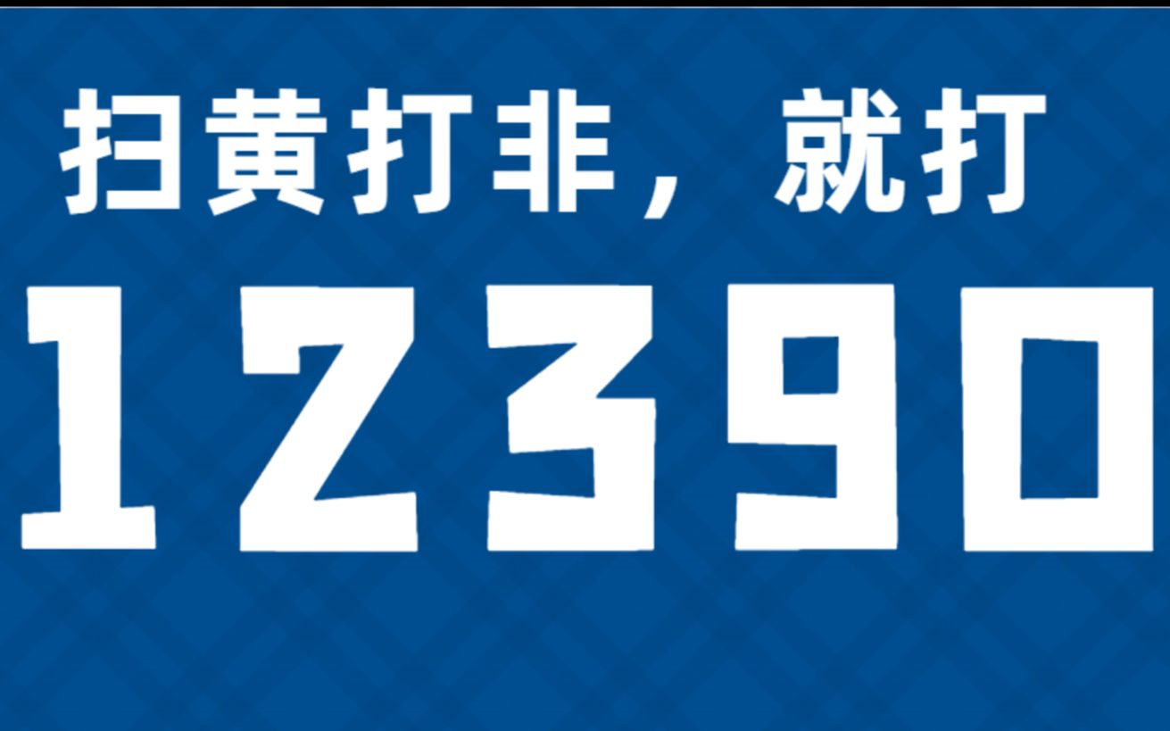 央视报道:扫黄打非,请拨12390哔哩哔哩bilibili