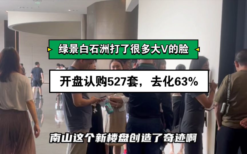 这次绿景白石洲开盘打了众多大V的脸,事实证明,只要价格低,就算74层高的住宅还是很抢手的.哔哩哔哩bilibili