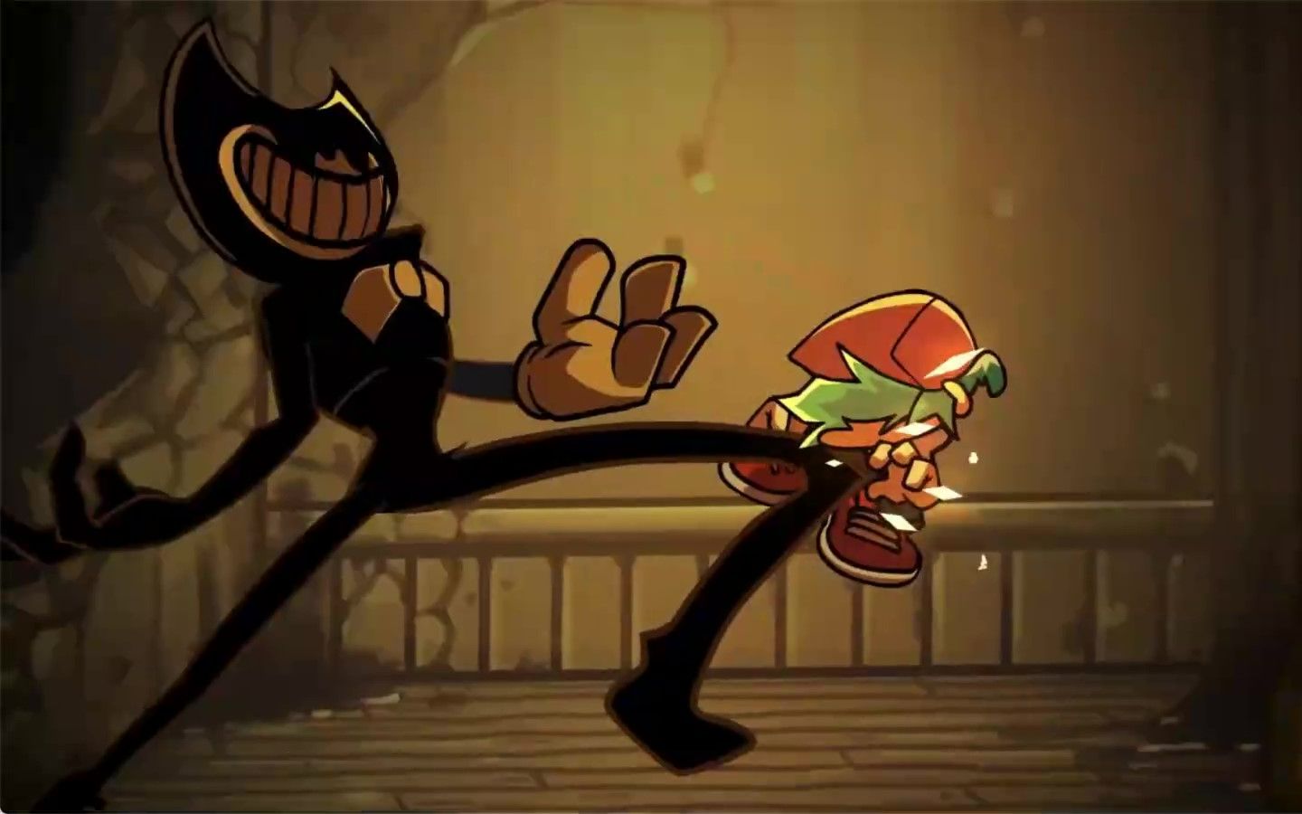 [fnf模组] 曲目"噩梦狂奔"(indie_cross 独立十字 vs bendy 班迪与