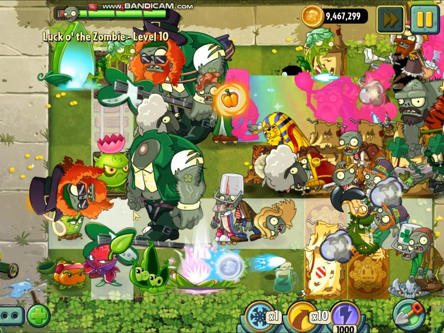【pvz2返茂版】僵王博士寻运记-圣帕特里僵节活动关卡第10天