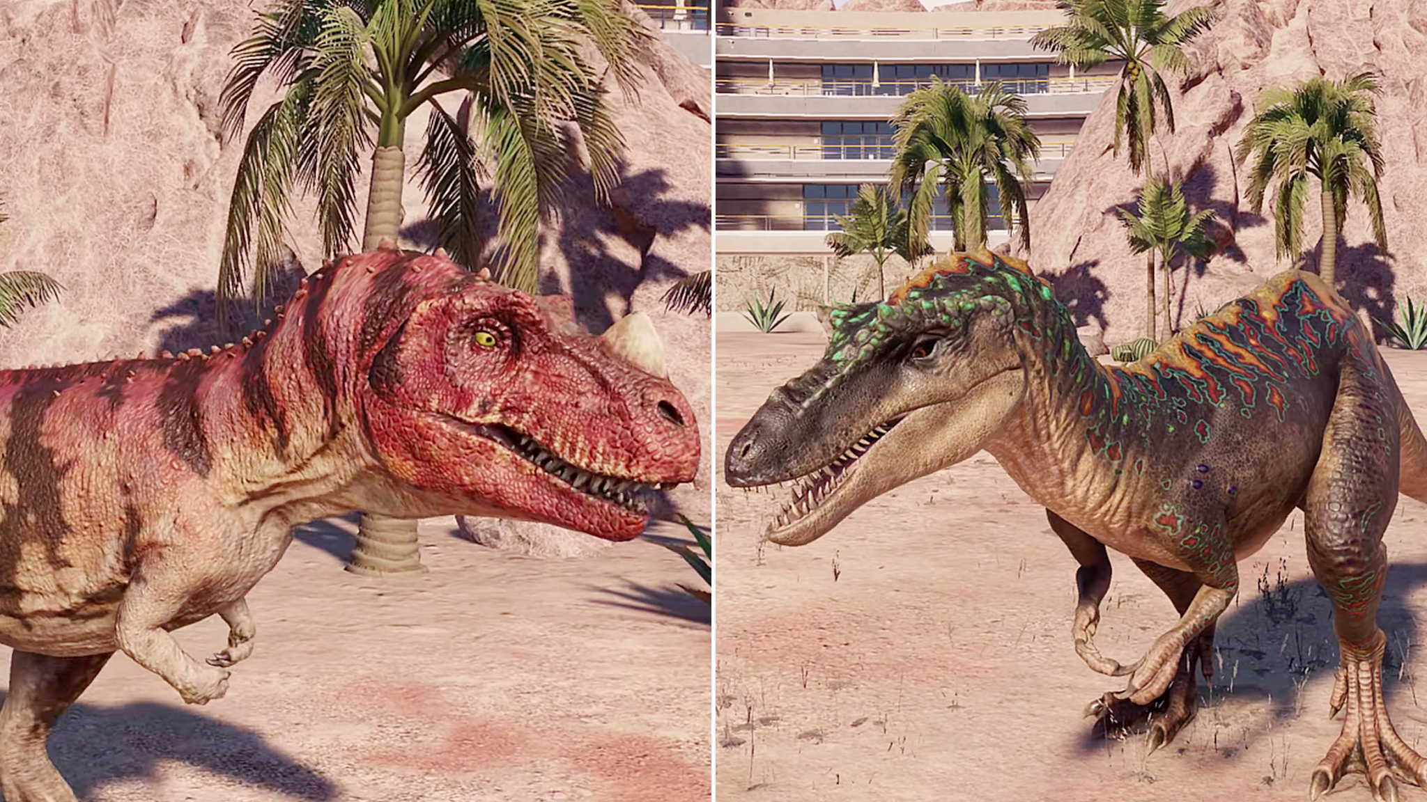 虔州龙,食肉牛龙,角鼻龙 ~ 侏罗纪世界进化 2 代