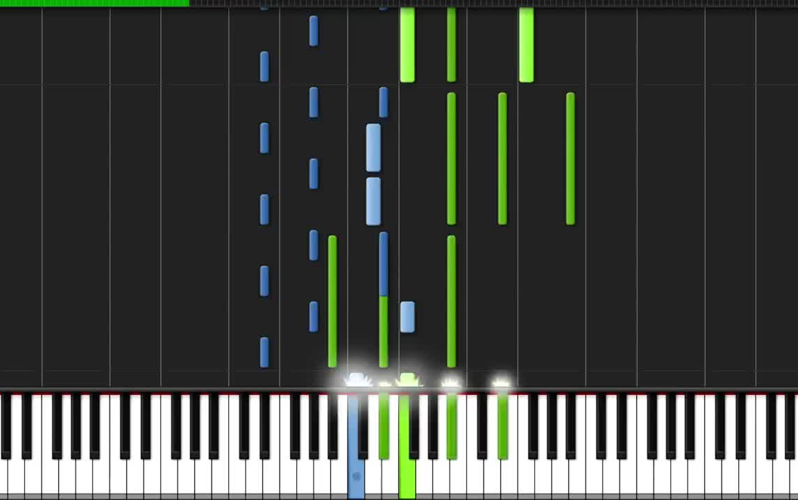 传说之下主题曲  Undertale [Piano Tutorial] (Synthesia)哔哩哔哩bilibili