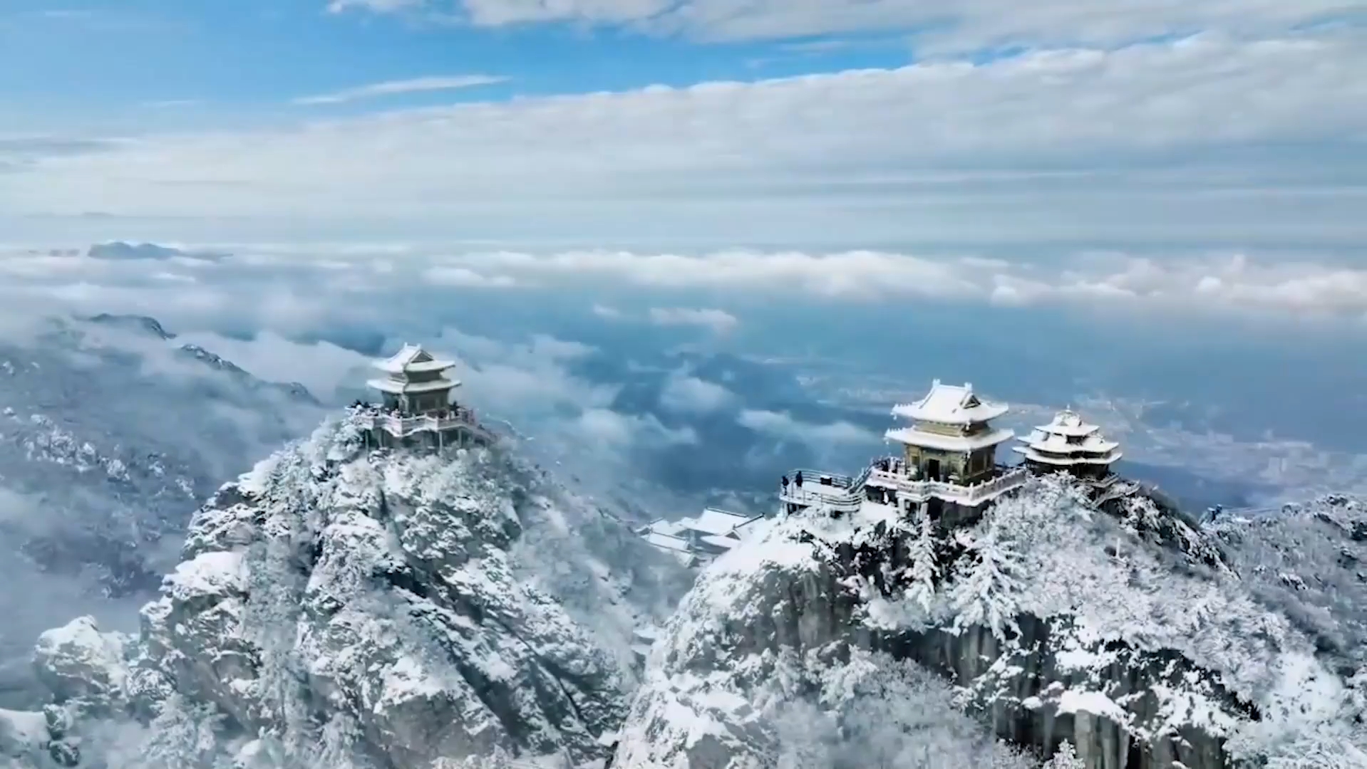 老君山雪景壁纸超清图片