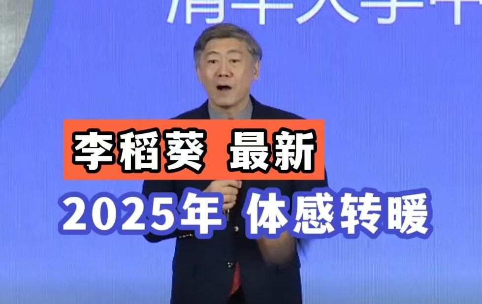 12月20日李稻葵:2025年经济体感转暖,日子开始好过!哔哩哔哩bilibili