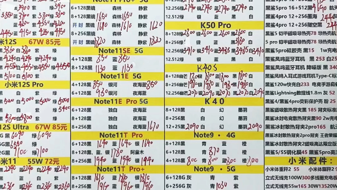 深圳手机报价单批发价行情2022716华强北哔哩哔哩bilibili