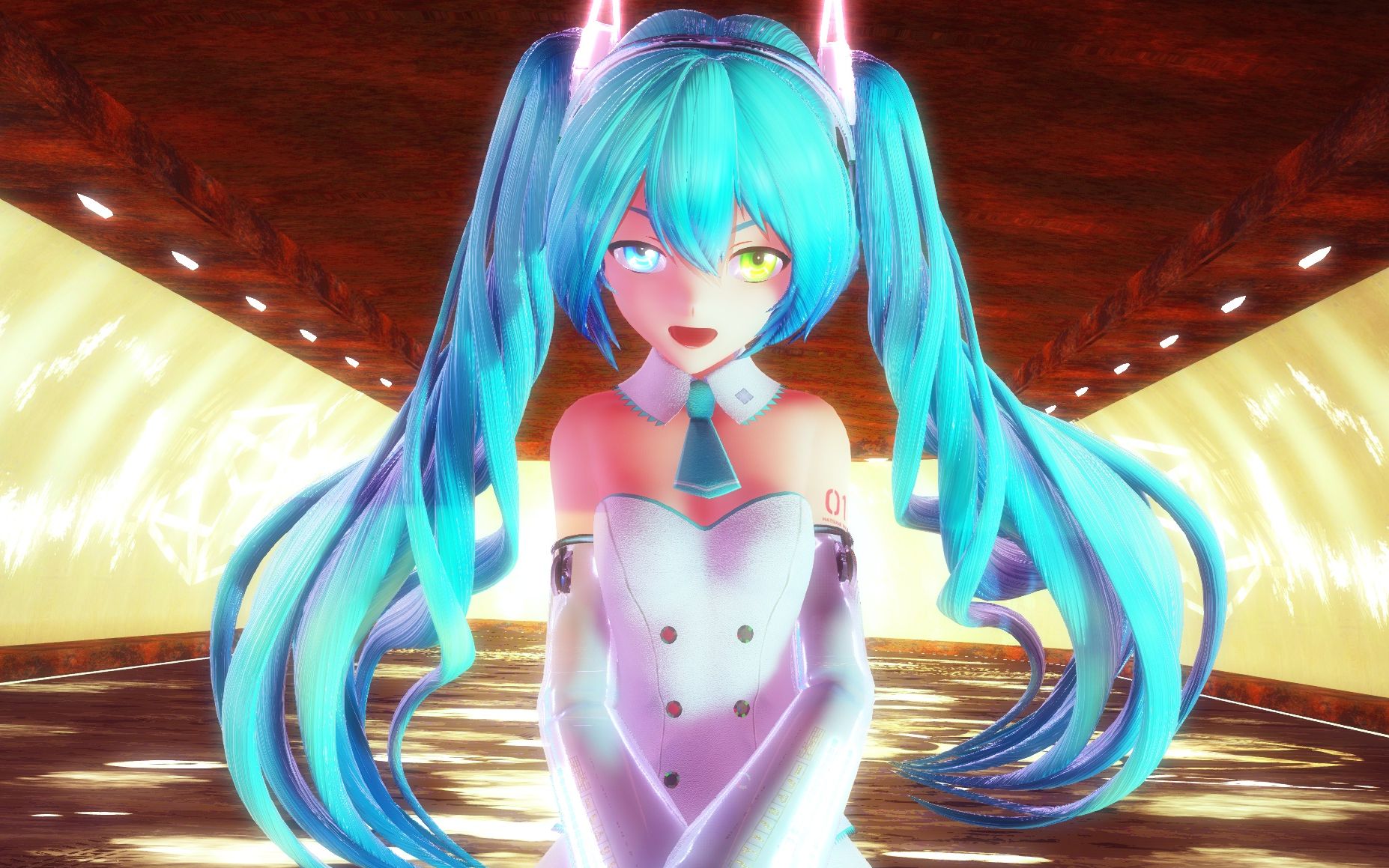 【4k mmd|异色瞳】hc式初音未来-可爱与帅气的结合-dun dun