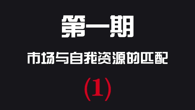 《四象五行运营法则》模式思维市场与自我资源的匹配(1)哔哩哔哩bilibili