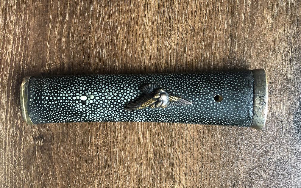 日本刀胁差刀柄修复整体完工