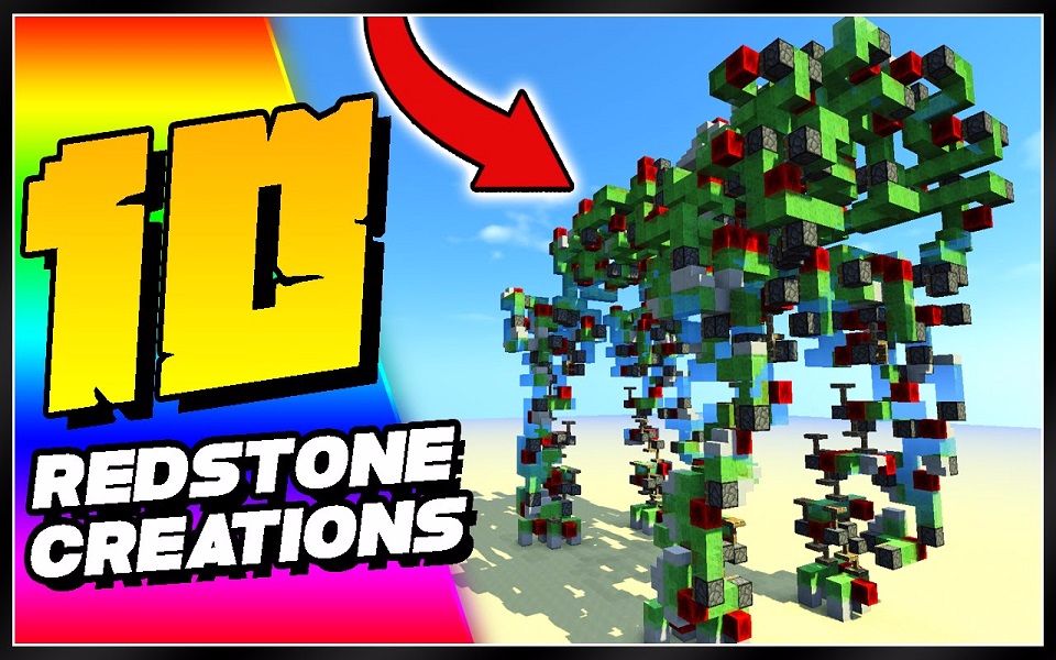 unspeakablegaming我的世界中10个神奇的红石设计