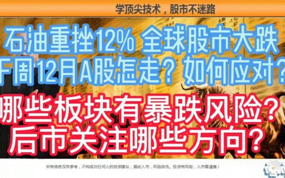 周评:石油重挫12% 全球股市跌 12月A股怎走?哪些板块暴跌风险?哔哩哔哩bilibili