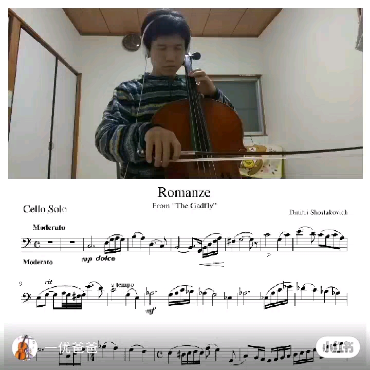 大提琴 肖斯塔科维奇「牛虻组曲浪漫曲」 Shostakovich:Romance The Gadfly Suite哔哩哔哩bilibili