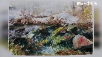 下载视频: 故乡河雪后的景色系列作品-28